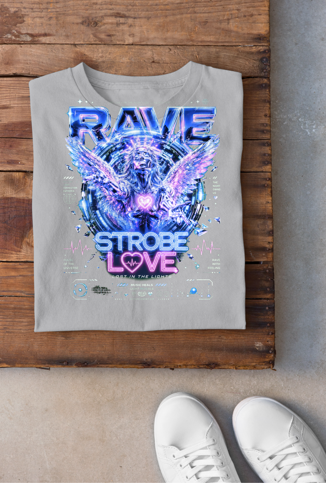 Strobe Love Backprint - Sportgrey