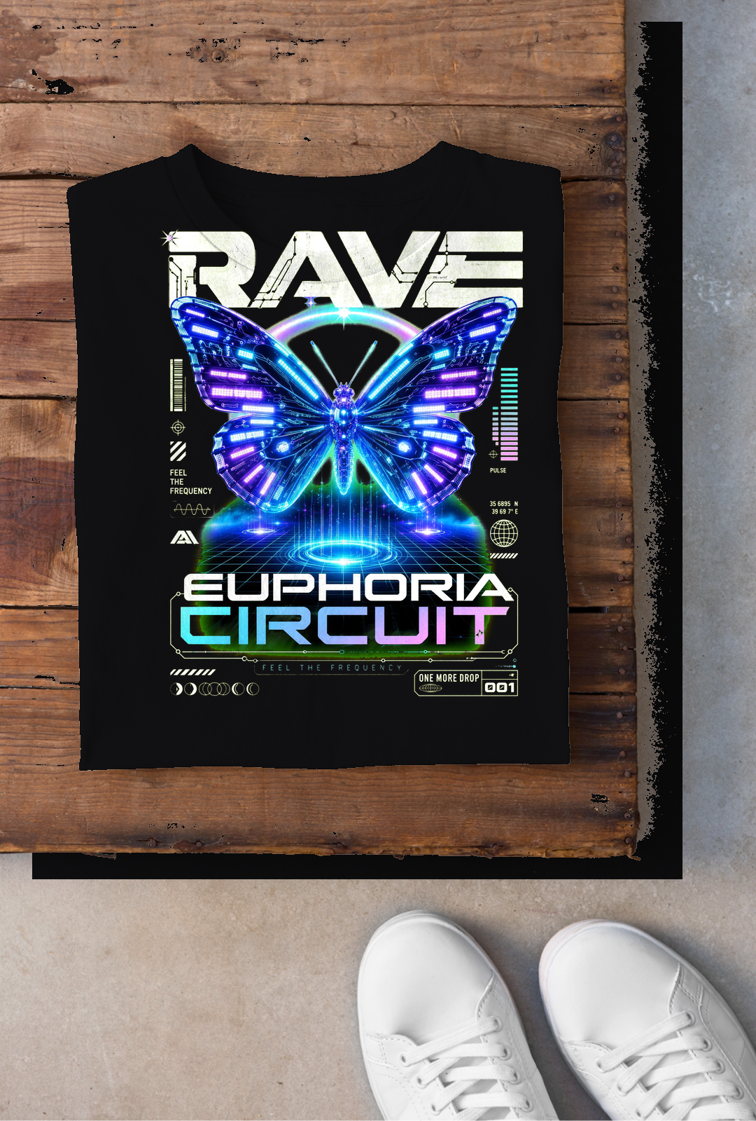 Euphoria Circuit Backprint Shirt Schwarz