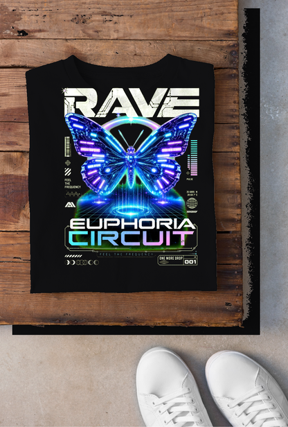 Euphoria Circuit Backprint Shirt Schwarz