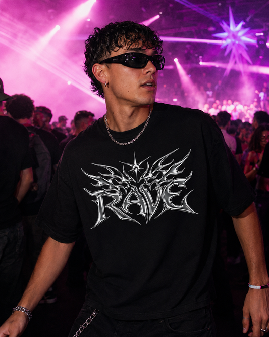 Silver Rave Oversized Shirt