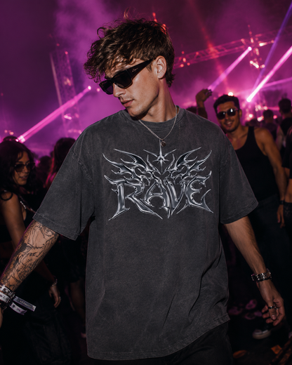 Silver Rave Oversized Shirt