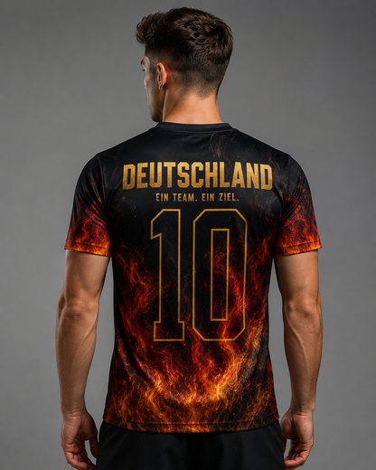 Deutschland Flammen Trikot