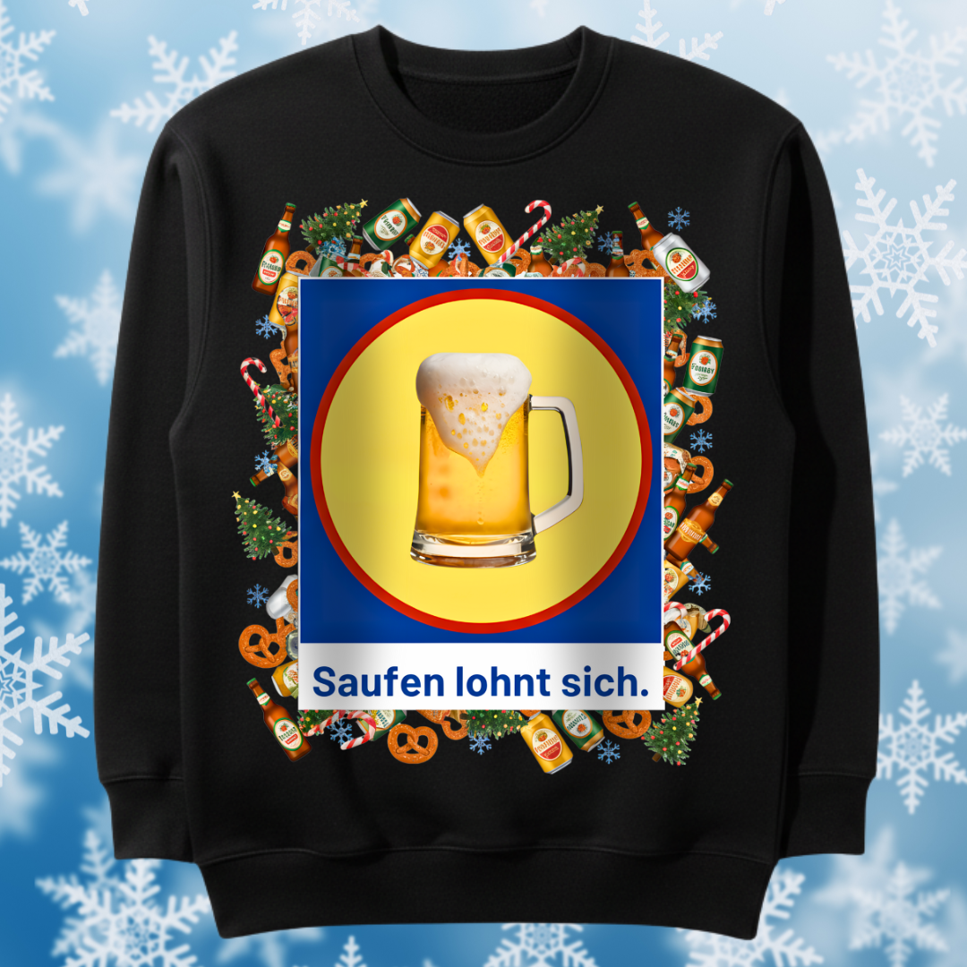 Saufen lohnt sich- Christmas Sweater
