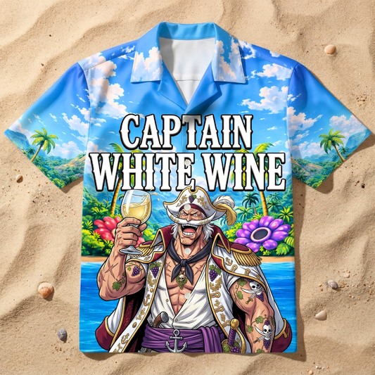 Captain White Wine- Hawaiihemd