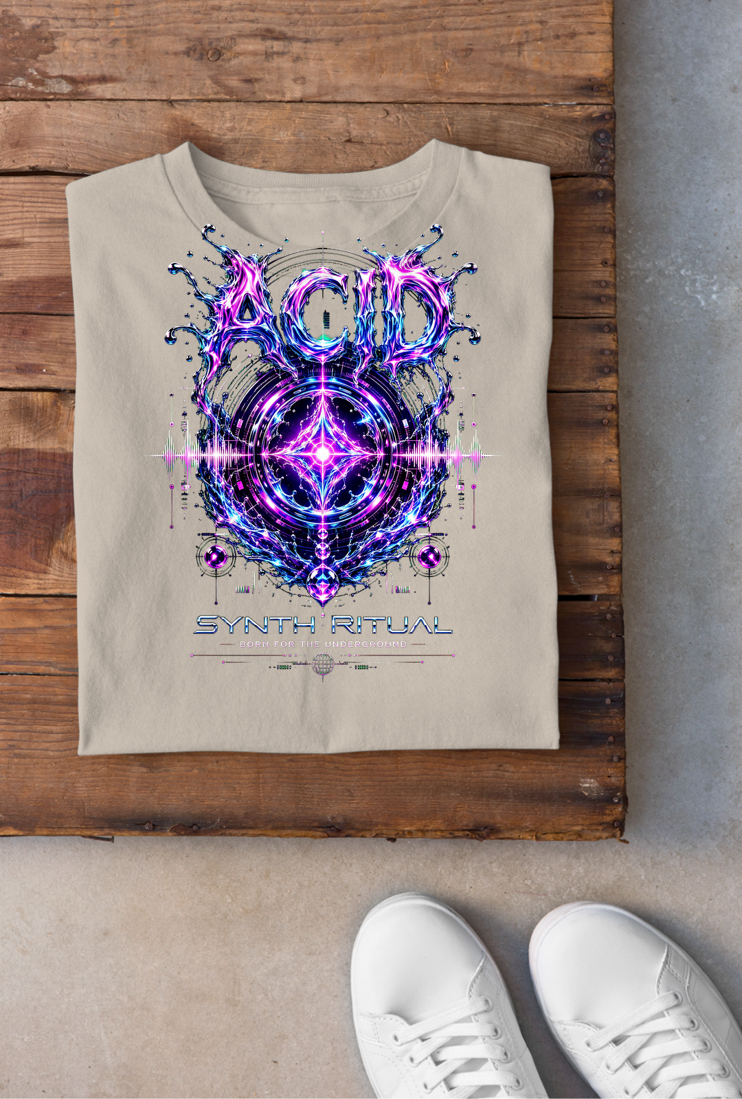 Acid Synth Ritual Backprint - Sand