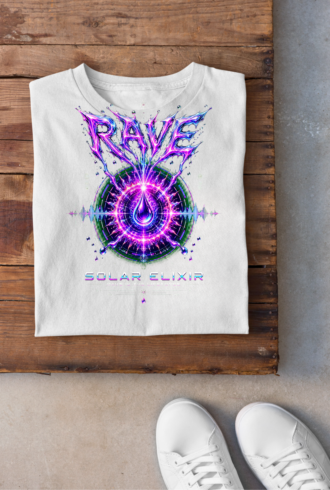 Solar Elixir Backprint - Weiss