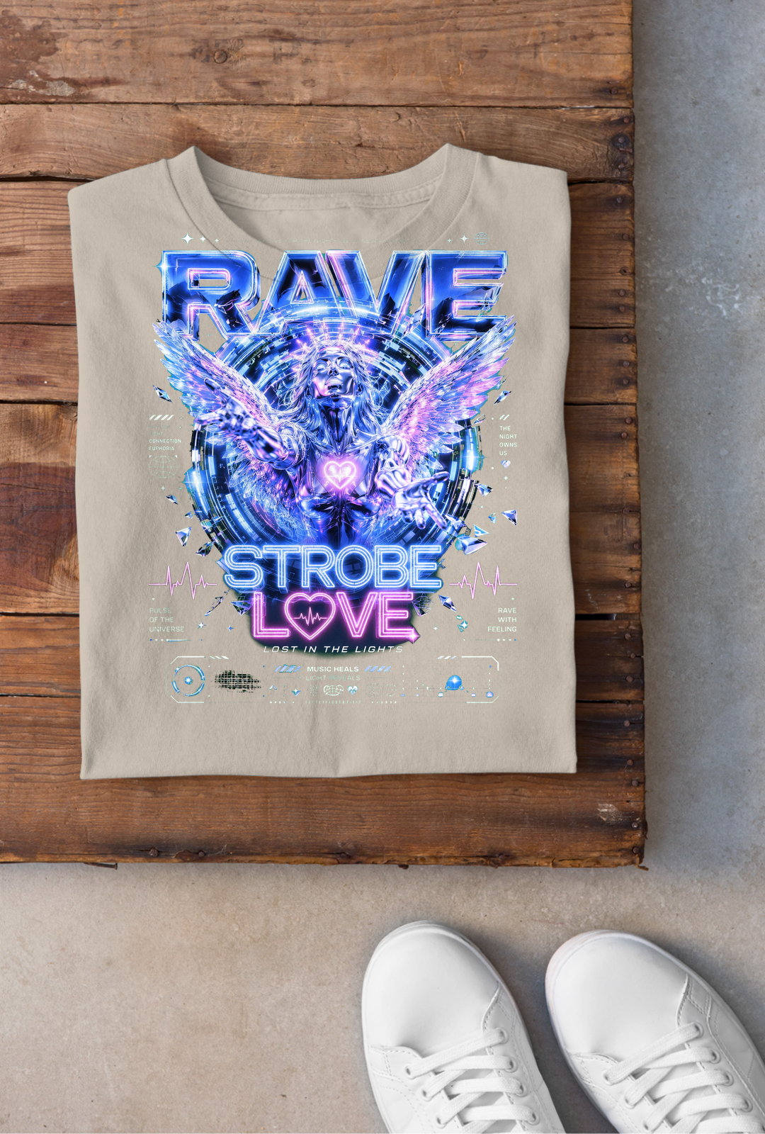 Strobe Love Backprint - Sand